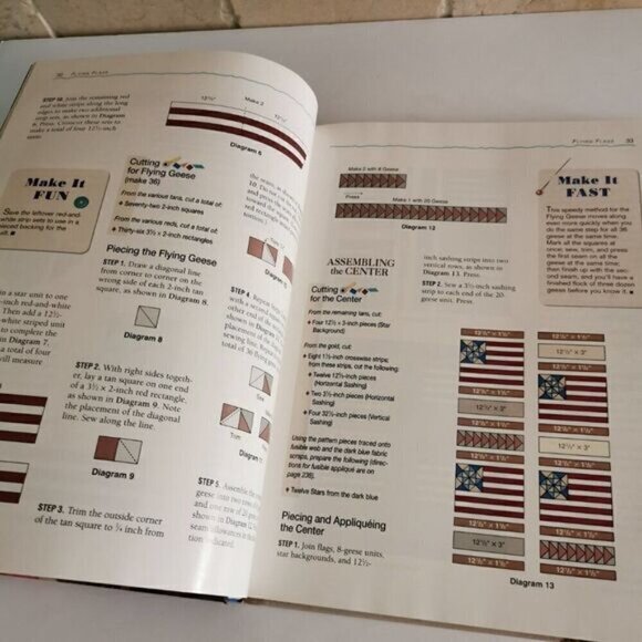 1996 Fast Fun Fabulous Quilts Book by Suzanne Nelson, Stitching Quilter Applique - Picture 7 of 10